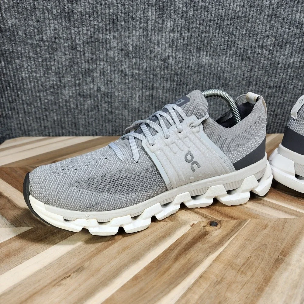 On Cloudswift 3 Men's Road Running Shoes Size 10 Alloy Glacier Gray Lace Up